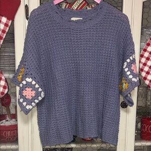 Universal Thread Lavender Crochet Sweater